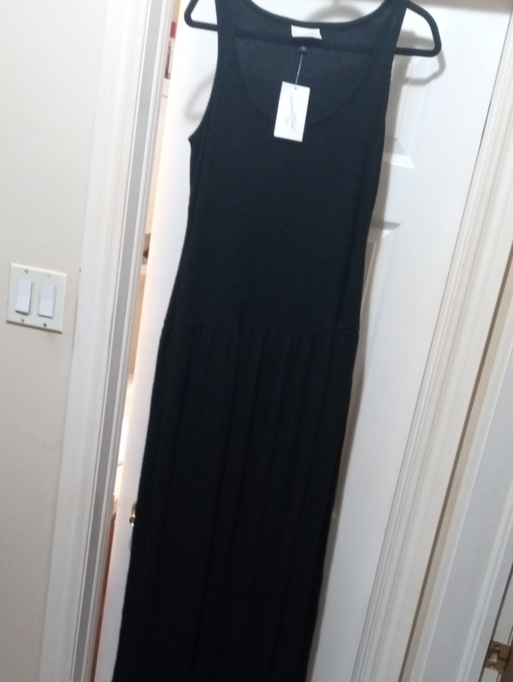 Universal Thread Black Sleeveless Maxi Dress